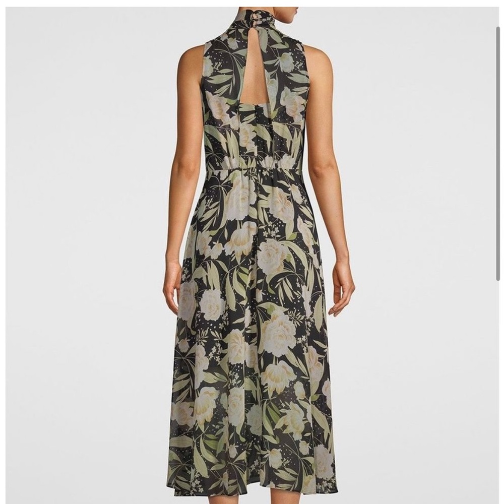White House Black Market Floral Soft MIDI Dress